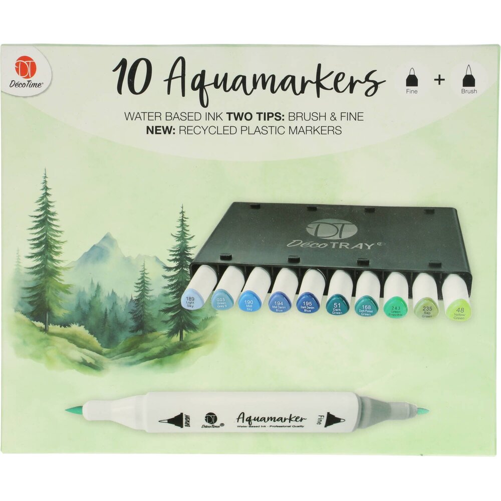DécoTime 10 Aquamarkers Forest Green (3004842) DécoTime 10 Aquamarkers Forest Green (3004842)