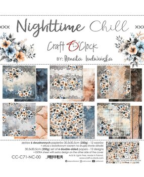 Craft O'Clock Nighttime Chill 12x12 Inch Paper Set (CC-C71-NC-00) Craft O'Clock Nighttime Chill 12x12 Inch Paper Set (CC-C71-NC-00)