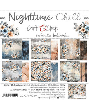 Craft O'Clock Nighttime Chill 8x8 Inch Paper Set (CC-C71-NC-07) Craft O'Clock Nighttime Chill 8x8 Inch Paper Set (CC-C71-NC-07)