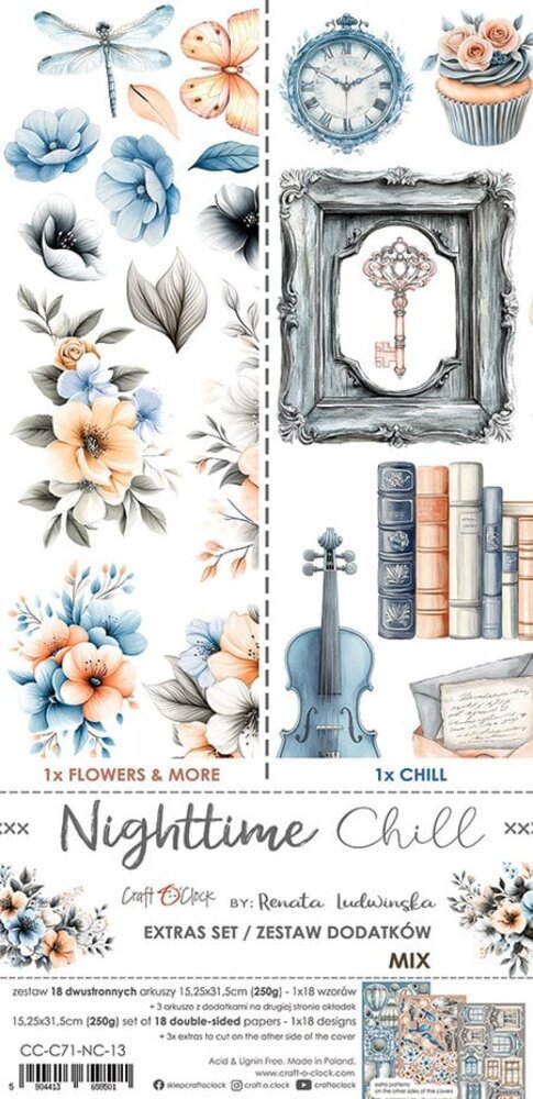 Craft O'Clock Nighttime Chill Extras Set Mix (CC-C71-NC-13) Craft O'Clock Nighttime Chill Extras Set Mix (CC-C71-NC-13)