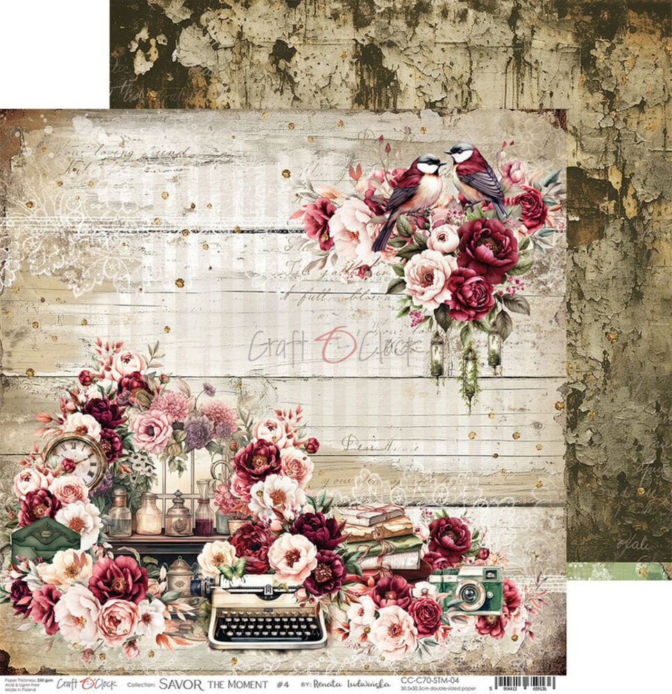 Craft O'Clock Savor The Moment 12x12 Inch Paper Set (CC-C70-STM-00) Craft O'Clock Savor The Moment 12x12 Inch Paper Set (CC-C70-STM-00)