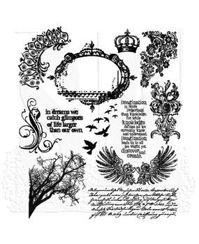Stampers Anonymous Cling Stamps Mini Ornates (CMS064) Stampers Anonymous Cling Stamps Mini Ornates (CMS064)