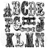 Stampers Anonymous Cling Stamps Cirque Alphabet (CMS065)