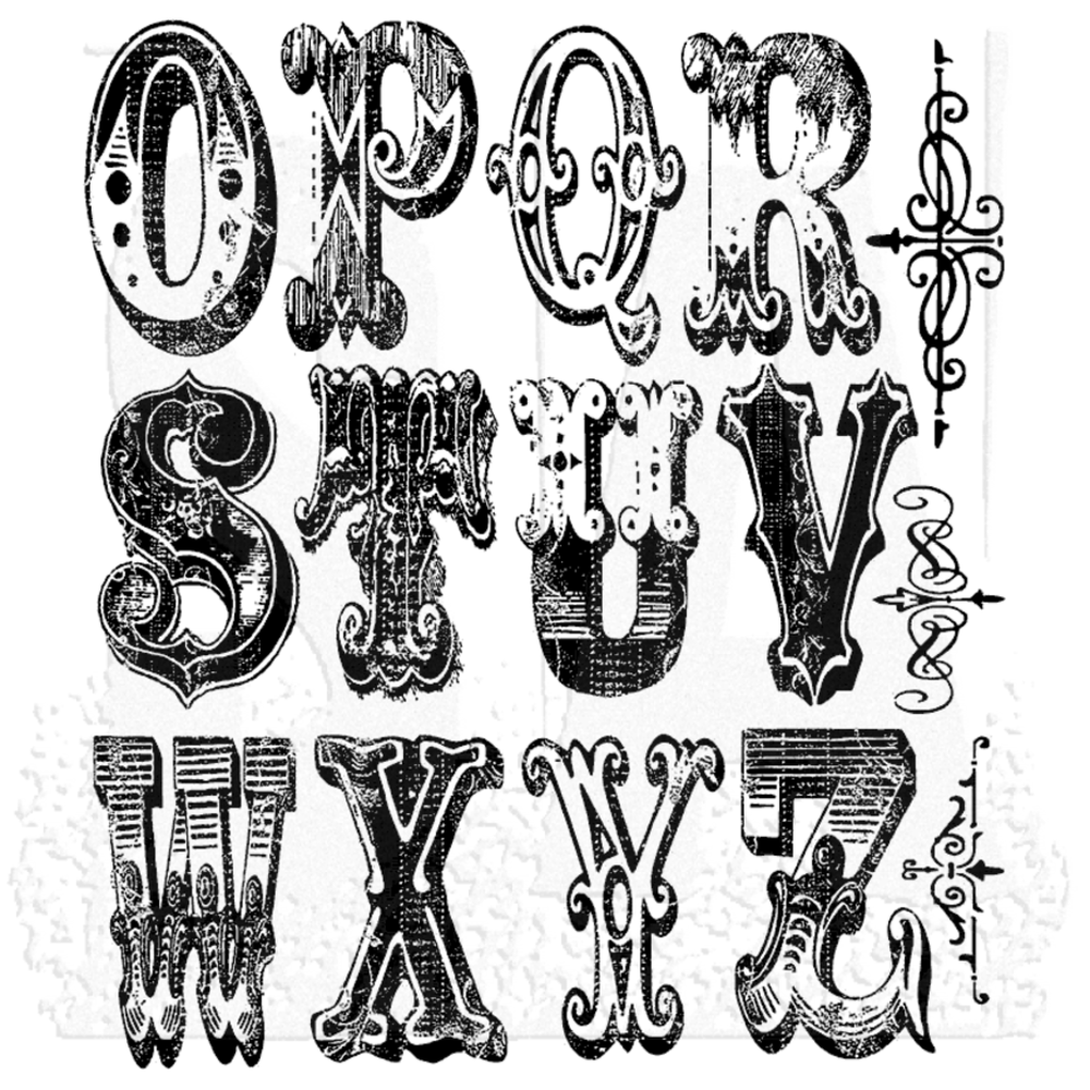 Stampers Anonymous Cling Stamps Cirque Alphabet (CMS065)