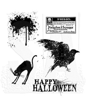 Stampers Anonymous Cling Stamps Spooky Stuff (CMS068) Stampers Anonymous Cling Stamps Spooky Stuff (CMS068)