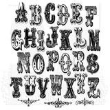 Stampers Anonymous Cling Stamps Mini Cirque Alpha (CMS079)