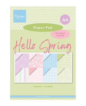 Marianne Design Hello Spring A4 Pretty Papers Bloc (PK9199)