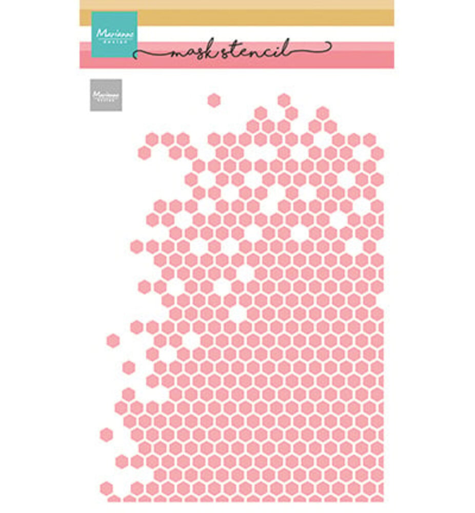 Marianne Design Masking Stencil A5 Honeycomb (PS8174) Marianne Design Masking Stencil A5 Honeycomb (PS8174)