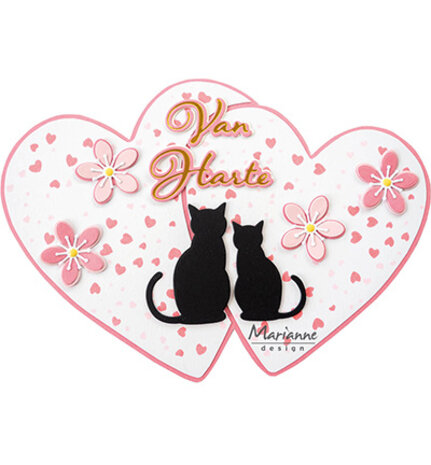 Marianne Design Masking Stencil A5 2 Layer Hearts (PS8175)