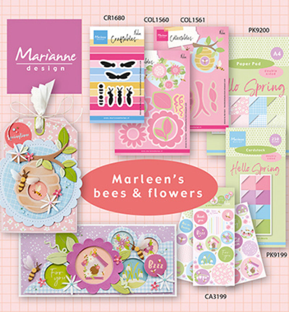 Marianne Design Craftables Bees by Marleen (CR1680)
