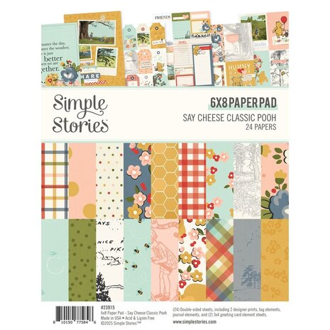 Simple Stories Say Cheese Classic Pooh 6x8 Inch Paper Pad (23915) Simple Stories Say Cheese Classic Pooh 6x8 Inch Paper Pad (23915)