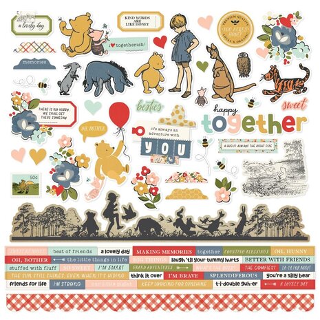 Simple Stories Say Cheese Classic Pooh Cardstock Stickers (23902) Simple Stories Say Cheese Classic Pooh Cardstock Stickers (23902)