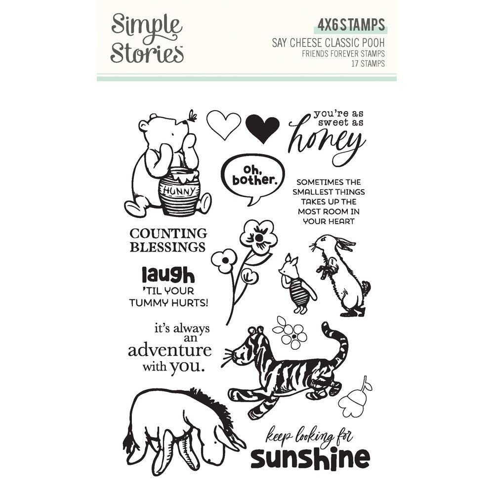 Simple Stories Say Cheese Classic Pooh Friends Forever Stamps (23917) Simple Stories Say Cheese Classic Pooh Friends Forever Stamps (23917)