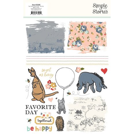 Simple Stories Say Cheese Classic Pooh Rub Ons (23926)