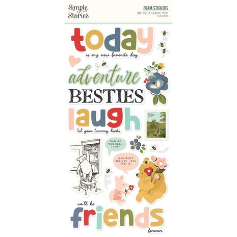 Simple Stories Say Cheese Classic Pooh Foam Stickers (23928)