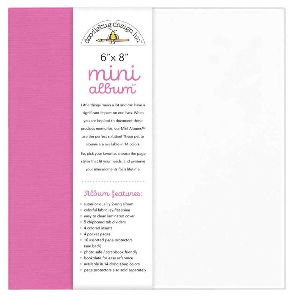 Doodlebug Design Inc. Bubblegum 6x8 Inch Mini Album (8480) Doodlebug Design Inc. Bubblegum 6x8 Inch Mini Album (8480)