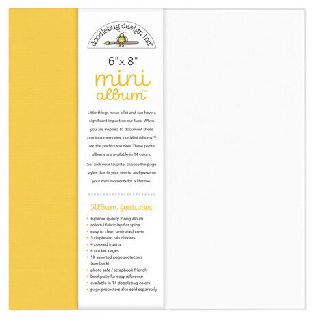 Doodlebug Design Inc. Bumblebee 6x8 Inch Mini Album (8484)