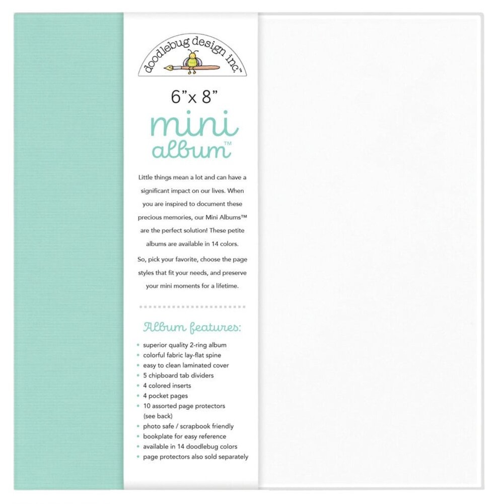 Doodlebug Design Inc. Mint 6x8 Inch Mini Album (8486) Doodlebug Design Inc. Mint 6x8 Inch Mini Album (8486)