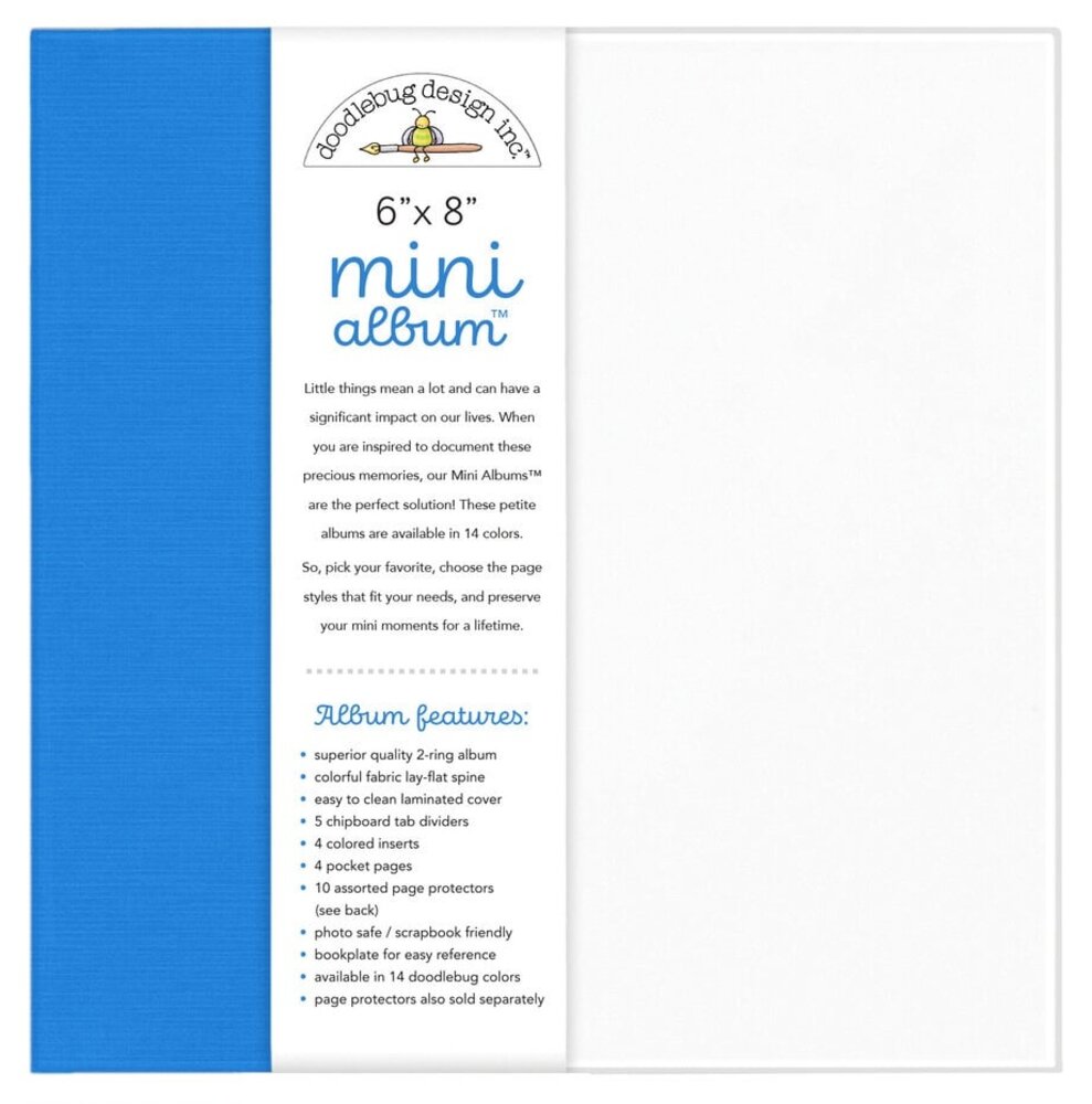 Doodlebug Design Inc. Blue Jean 6x8 Inch Mini Album (8488) Doodlebug Design Inc. Blue Jean 6x8 Inch Mini Album (8488)