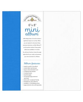 Doodlebug Design Inc. Blue Jean 6x8 Inch Mini Album (8488) Doodlebug Design Inc. Blue Jean 6x8 Inch Mini Album (8488)