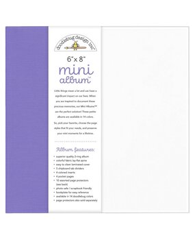 Doodlebug Design Inc. Lilac 6x8 Inch Mini Album (8489) Doodlebug Design Inc. Lilac 6x8 Inch Mini Album (8489)