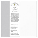 Doodlebug Design Inc. Gray 6x8 Inch Mini Album (8490)