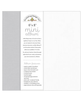 Doodlebug Design Inc. Gray 6x8 Inch Mini Album (8490) Doodlebug Design Inc. Gray 6x8 Inch Mini Album (8490)