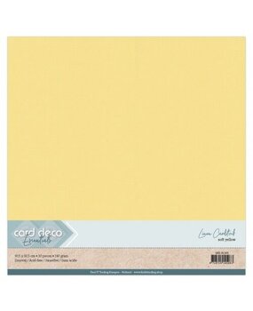 Card Deco Linen Cardstock Soft Yellow 10 Vel 30,5x30,5 cm (LKK-SC101) Card Deco Linen Cardstock Soft Yellow 10 Vel 30,5x30,5 cm (LKK-SC101)