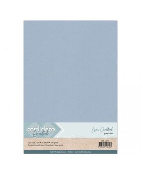 Card Deco Linen Cardstock Grey-Blue 10 Vel A4 (LKK-A4102) Card Deco Linen Cardstock Grey-Blue 10 Vel A4 (LKK-A4102)