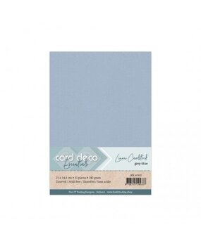 Card Deco Linen Cardstock Grey-Blue 10 Vel A5 (LKK-A5102) Card Deco Linen Cardstock Grey-Blue 10 Vel A5 (LKK-A5102)