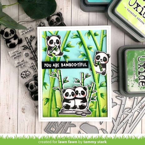Lawn Fawn I Heart Pandas Clear Stamps (LF3596)
