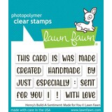 Lawn Fawn Henry's Build-A-Sentiment: Made for You Clear Stamps (LF3606)