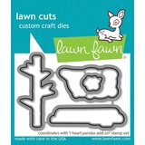 Lawn Fawn I Heart Pandas Add-On Dies (LF3600)