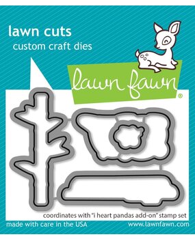 Lawn Fawn I Heart Pandas Add-On Dies (LF3600) Lawn Fawn I Heart Pandas Add-On Dies (LF3600)
