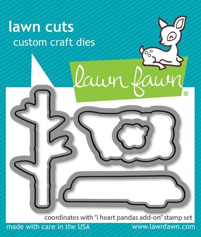 Lawn Fawn I Heart Pandas Add-On Dies (LF3600) Lawn Fawn I Heart Pandas Add-On Dies (LF3600)