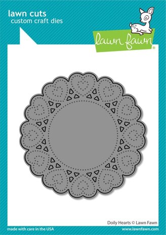 Lawn Fawn Doily Hearts Dies (LF3612)