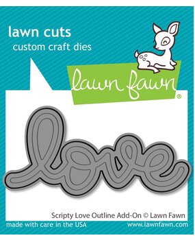 Lawn Fawn Scripty Love Outline Add-On Dies (LF3615) Lawn Fawn Scripty Love Outline Add-On Dies (LF3615)