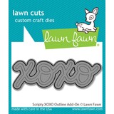 Lawn Fawn Scripty XOXO Outline Add-On Dies (LF3616)