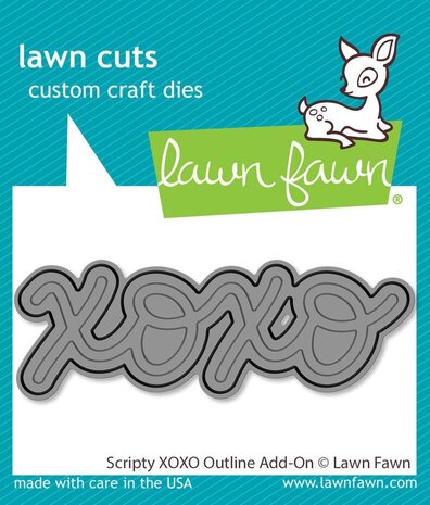 Lawn Fawn Scripty XOXO Outline Add-On Dies (LF3616) Lawn Fawn Scripty XOXO Outline Add-On Dies (LF3616)