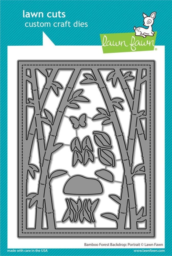 Lawn Fawn Bamboo Forest Backdrop: Portrait Dies (LF3618) Lawn Fawn Bamboo Forest Backdrop: Portrait Dies (LF3618)