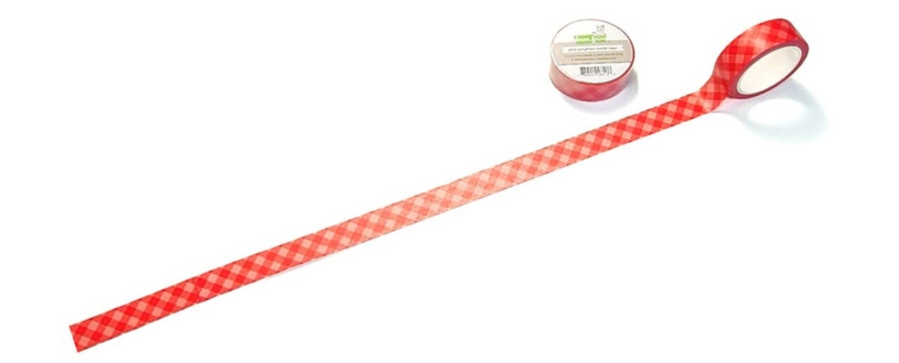 Lawn Fawn Pink Gingham Washi Tape (LF3576)