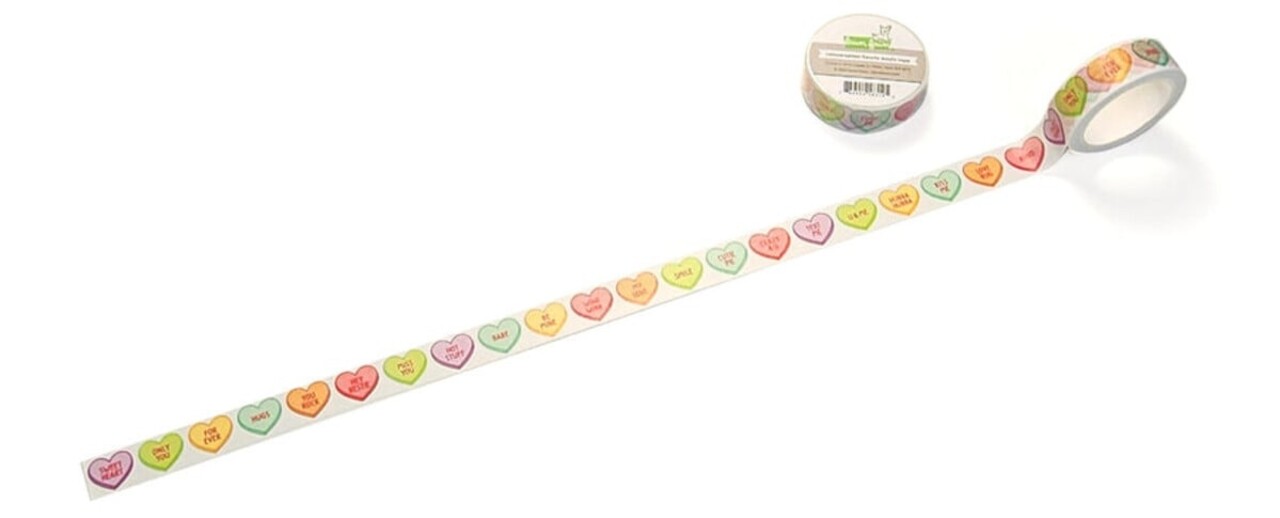 Lawn Fawn Conversation Hearts Washi Tape (LF3577) Lawn Fawn Conversation Hearts Washi Tape (LF3577)