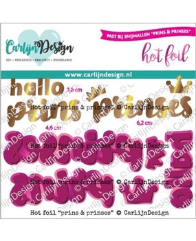 Carlijn Design Hot Foil Prins Prinses (CDHF-0066)