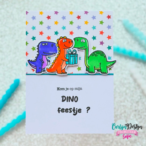 Carlijn Design Stempels Dino Feestje (CDST-0134) Carlijn Design Stempels Dino Feestje (CDST-0134)