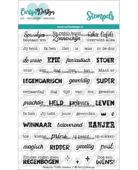 Carlijn Design Stempels Toffe Teksten 1 (CDST-0135)