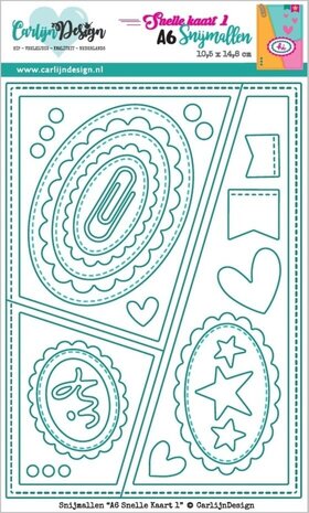 Carlijn Design Snijmallen A6 Snelle Kaart 1 (CDSN-0279) Carlijn Design Snijmallen A6 Snelle Kaart 1 (CDSN-0279)