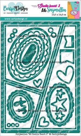 Carlijn Design Snijmallen A6 Snelle Kaart 1 (CDSN-0279) Carlijn Design Snijmallen A6 Snelle Kaart 1 (CDSN-0279)