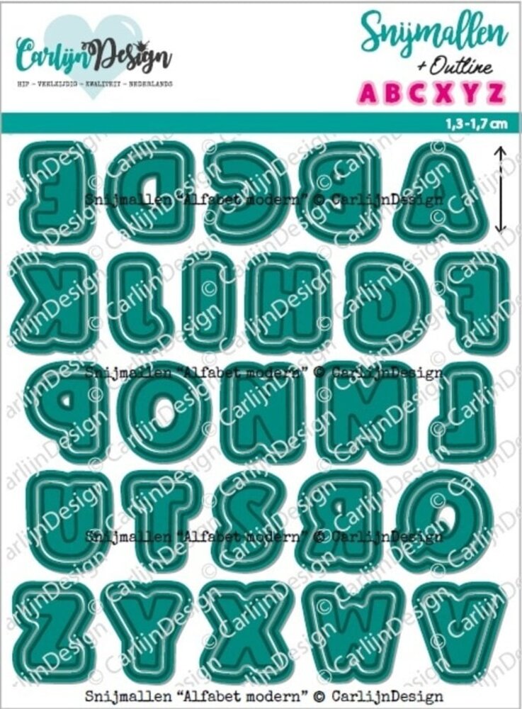 Carlijn Design Snijmallen Alfabet Modern (CDSN-0285) Carlijn Design Snijmallen Alfabet Modern (CDSN-0285)