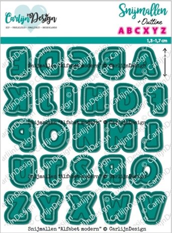 Carlijn Design Snijmallen Alfabet Modern (CDSN-0285) Carlijn Design Snijmallen Alfabet Modern (CDSN-0285)