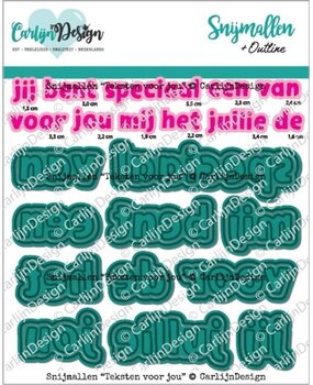 Carlijn Design Snijmallen Teksten Voor Jou (CDSN-0286)